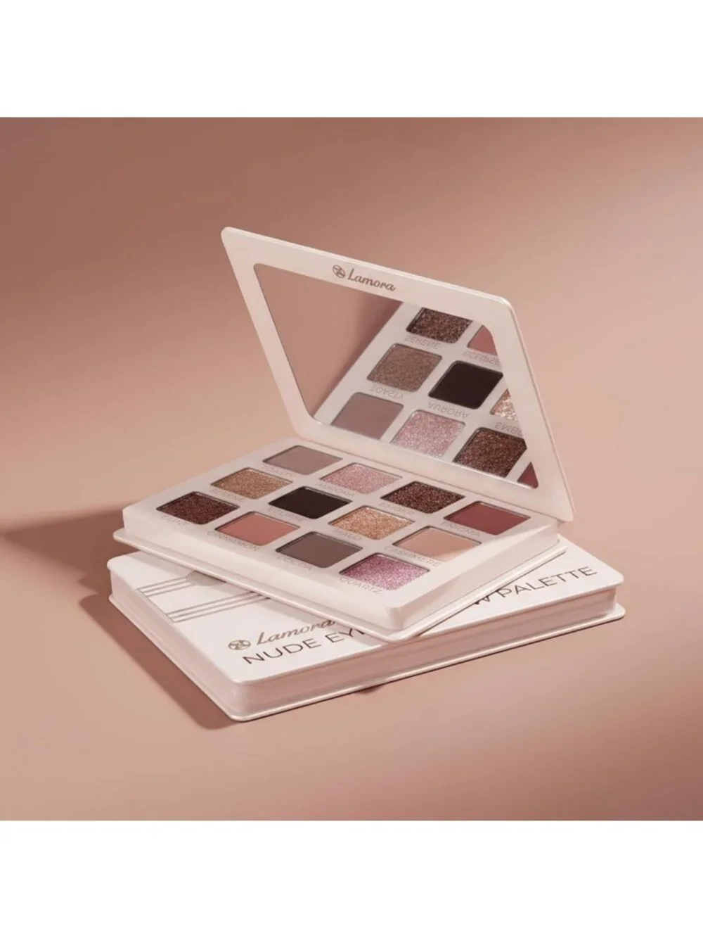 Nude Eyeshadow Palette - 12 Neutral Shimmer & Matte Vegan Shades for All Skin